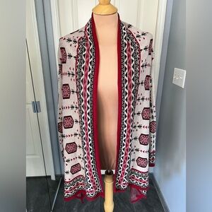 H&M Aztec Southwest Tribal Print Cardigan Sweater